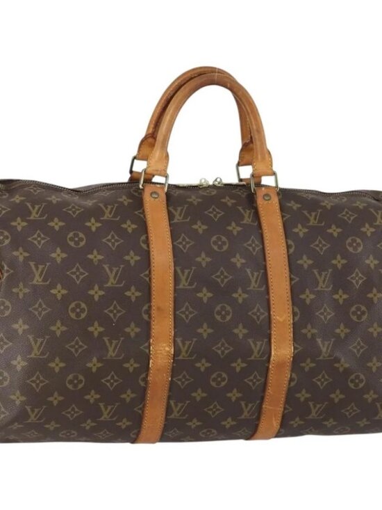 Louis Vuitton Handbags - LOUIS VUITTON Monogram Keepall Bandouliere 50 Boston Bag M41416 LV Auth 149416